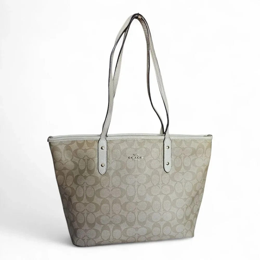 Coach C Pattern City Tote - Picture 1 of 16